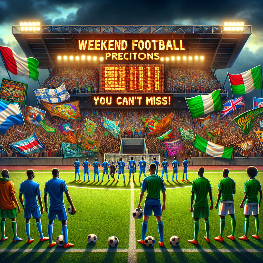 Nigerian League Showdown Weekend Football Predictions You Cant Miss